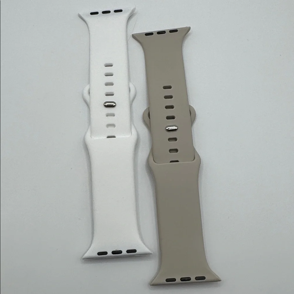 🦜 Silicone Watch Bands — Set of 2 Compatible with Apple Watch
